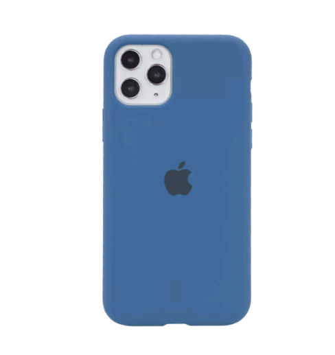 Silicone Case Full Protective (AA) для iPhone 13 (Denim blue)-0